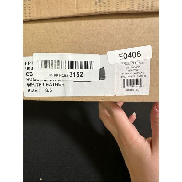 Free People Rumor White Leather Mary Janes 8.5 - Picture 6 of 6